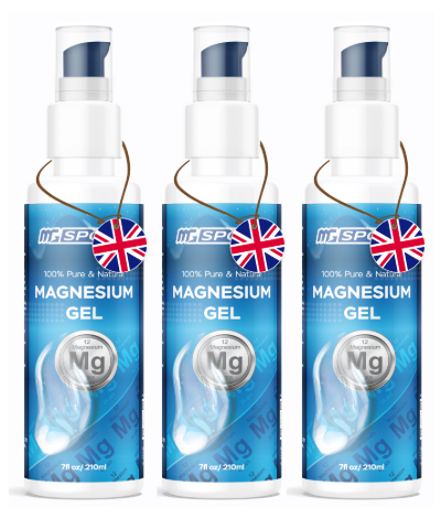 MGSPORT Magnesium Topical Gel - 200 ml ea. Set of 3