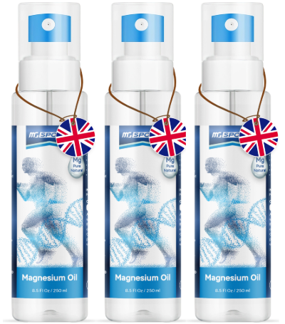 MGSPORT Magnesium Oil Spray 250 ml ea.- Set of 3